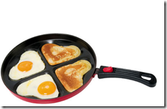 heart shaped breakfast