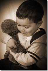 Dominic and his bear