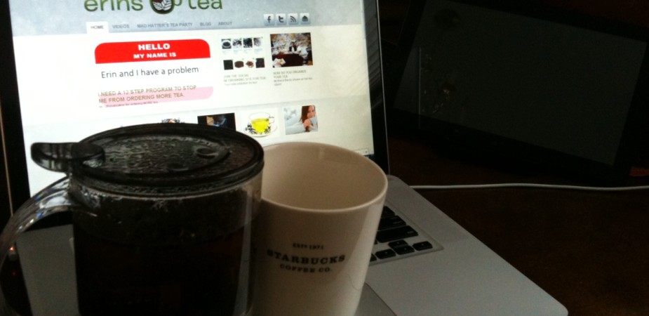 tea in my starbucks cup