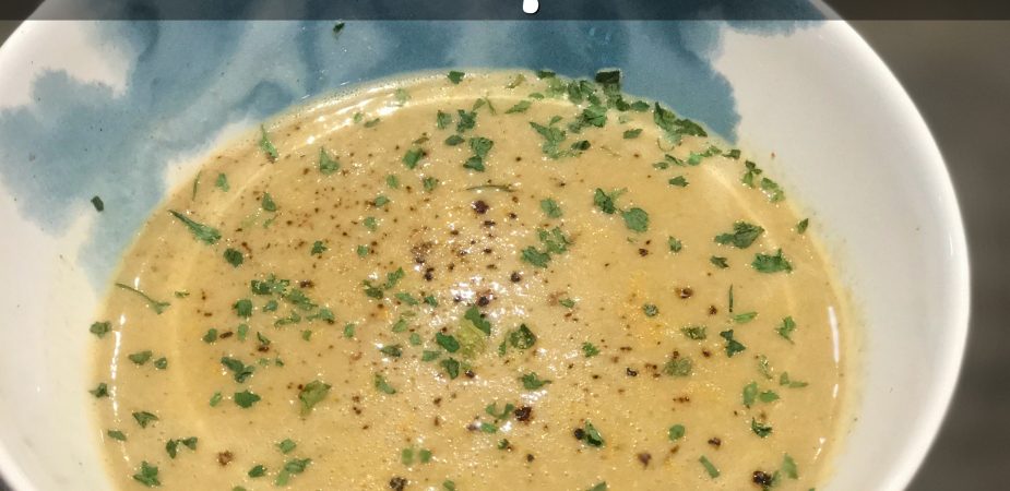 Broccoli and cheddarless soup