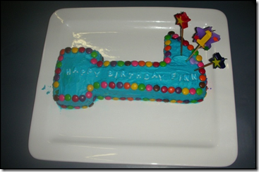 number 1 cake